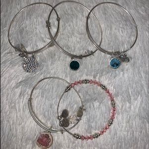 alex + ani - set of 5 random bangles